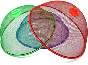 35cm Large Round DOME PLATE COVER-Mesh FOOD COVER with Handle -Buffet, Meals Safe from Pests