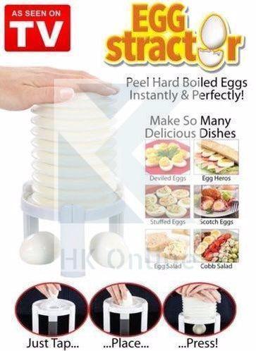 Kitchen EGGSTRACTOR -Hard EGG SHELL Remover, Easy Egg Peeler