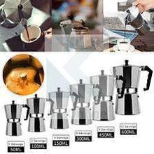 Load image into Gallery viewer, 3 Cup Italian ESPRESSO STOVE TOP COFFEE MAKER -Continental Percolator Pot Jug, Camping, Caravan, Brewing Rich Coffee