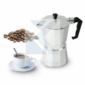 3 Cup Italian ESPRESSO STOVE TOP COFFEE MAKER -Continental Percolator Pot Jug, Camping, Caravan, Brewing Rich Coffee